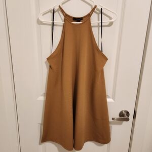 Brown Halter Dress